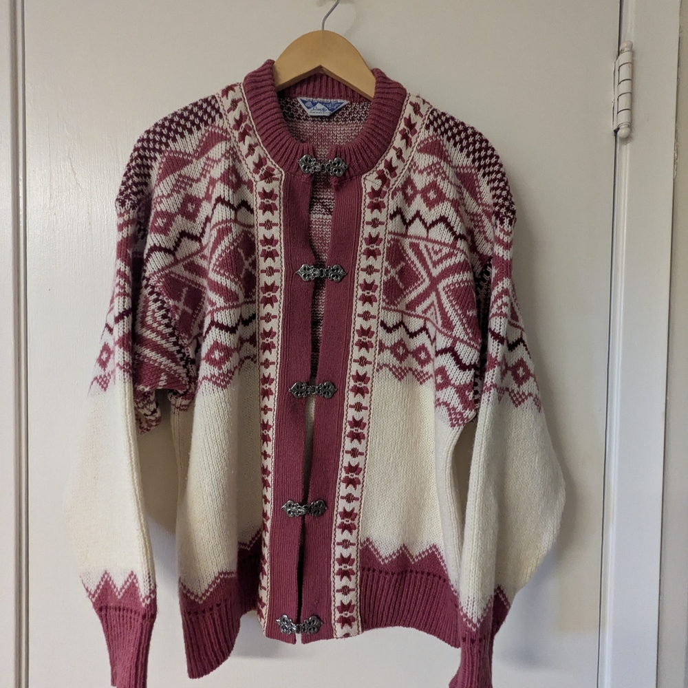 Nordic Style Knit Cardigan Sweater